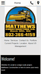Mobile Screenshot of matthewsconstructionco.com