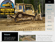 Tablet Screenshot of matthewsconstructionco.com